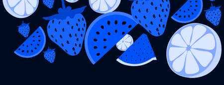 colorful fruits pattern background