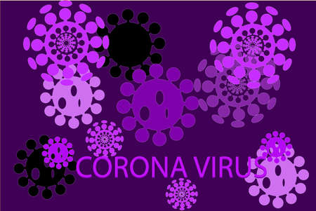 Corona virus icon isolated on backgroundの写真素材