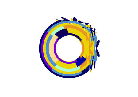 colorful symbol isolated on white background, Colorful icon designの写真素材