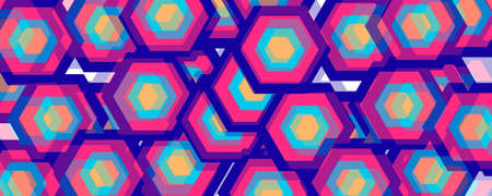 abstract background design of shapes in random pattern
