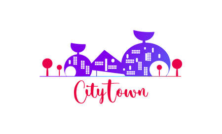 Real estate and home buildings logo icons template design, Real estate and home buildings logo icons templateのイラスト素材