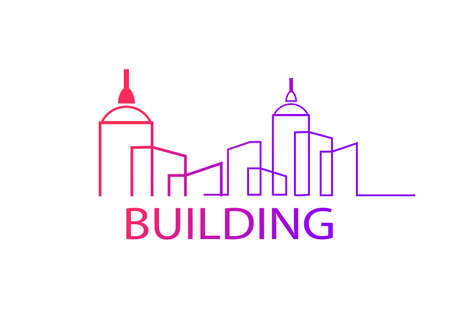 Real estate and home buildings logo icons template design, Real estate and home buildings logo icons templateのイラスト素材