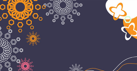 Colorful geometric background. color shapes composition. Cool background design for posters.banner, greeting card .のイラスト素材