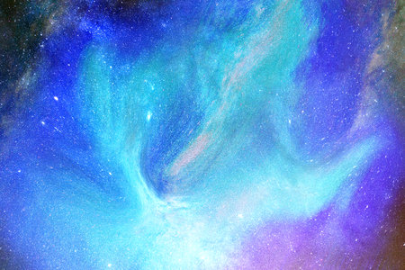 Blue night sky with stars. Night Sky Wallpapers. Night sky universe and stars.の写真素材