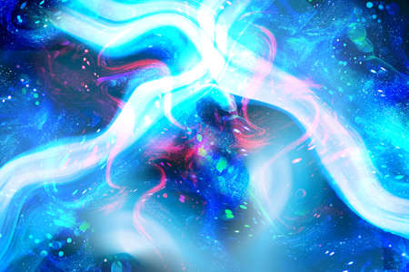 abstract blue background, beautiful motion and blur