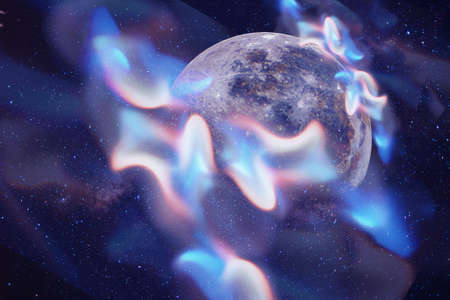 Abstract dark blue background. Blur greeting  card template designの写真素材