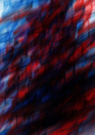 abstract blue and red  color background texture with motion blur.の写真素材