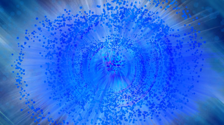 Digital  lighting interior background. Blue light motion background