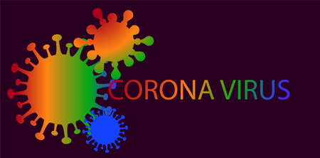 Coronavirus symbol background design. Coronavirus 2019-nCoV. Corona virus icon isolatedのイラスト素材