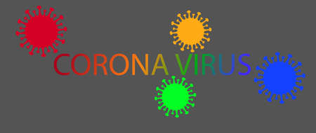 Coronavirus symbol background design. Coronavirus 2019-nCoV. Corona virus icon isolatedのイラスト素材
