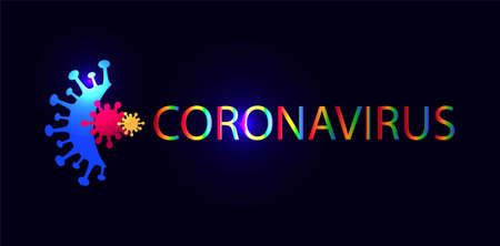 Coronavirus symbol background design. Coronavirus 2019-nCoV. Corona virus icon isolatedのイラスト素材