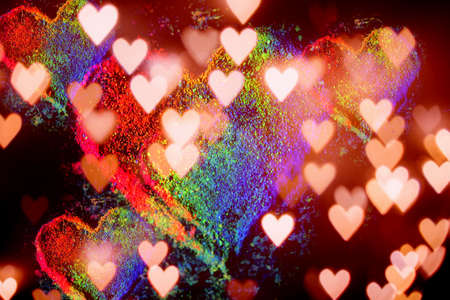 digitally generated image of motin colorfull background light and stripes moving fast over...