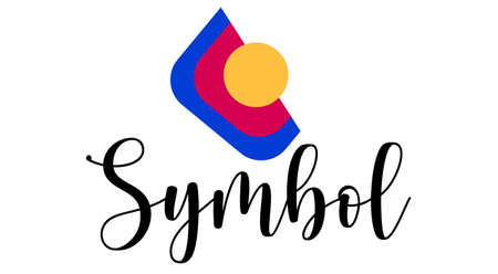 Creative Logo Design. Geometric shapes isolate on white background