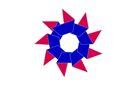 Creative Logo Design. Geometric shapes isolate on white backgroundのイラスト素材