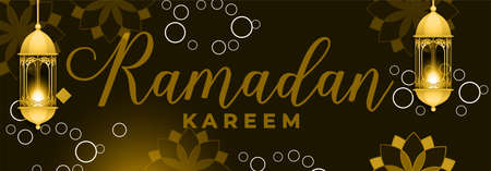 Ramadan Kareem poster design. vector illustration for islam fasting festival eventのイラスト素材