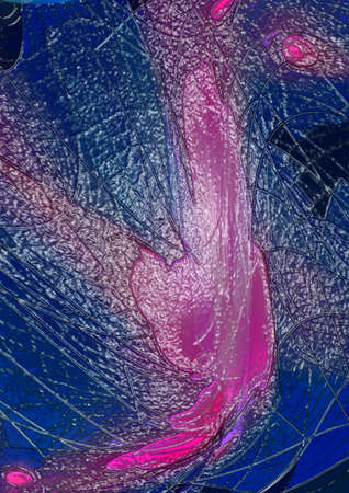 Artistic colorful frame with different elements. abstract background art style bright shiny colors, geometric design.の写真素材