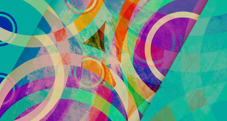 Abstract Geometric Shapes colorful Background for Web Design, Print, Presentation, banner, flyer, magazine. Designの写真素材