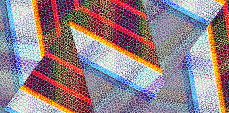 Abstract Geometric background. Dynamic shapes composition.Abstract background