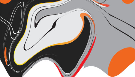 Abstract colorful background with wavy and twisty lines. Vector illustrationのイラスト素材