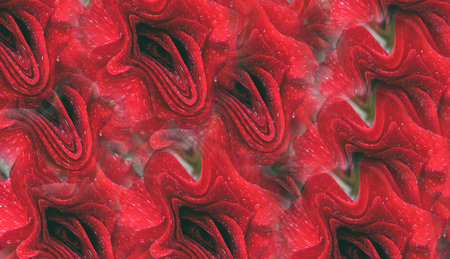 Red roses close-up. Floral background of red roses.