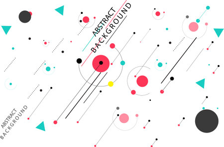 abstract Retro geometric background. Gradient color poster with the flat figures. Banner Designのイラスト素材