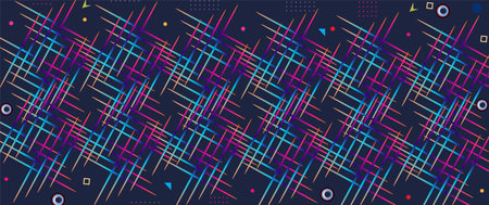 Abstract background with lines and dots. Vector illustration. Eps 10.のイラスト素材