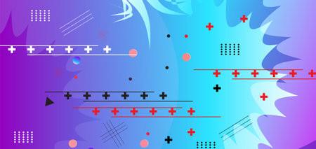 eometric abstract background vector illustration.Gradient color background with shapes and element