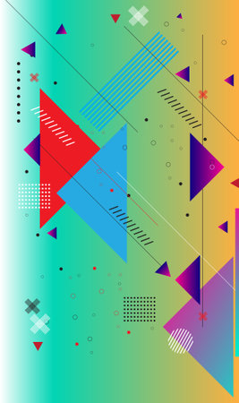 Abstract geometric background with triangles and lines. Vector illustration for your design
