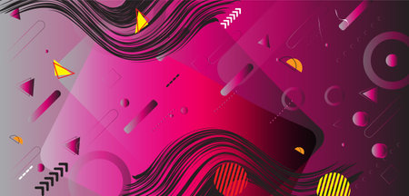 Abstract background with geometric shapes. Vector illustration for your design. Eps 10.のイラスト素材