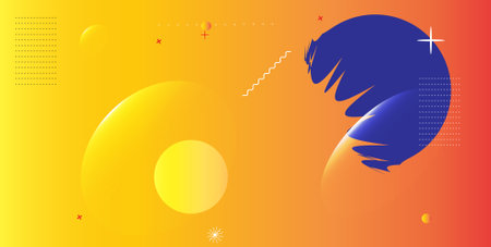 Abstract background with flying bird and sun. Vector illustration for your design