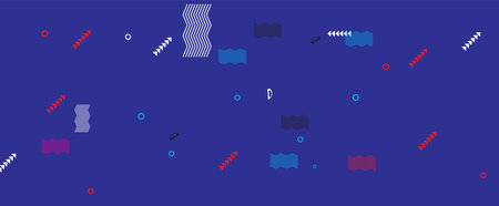 Geometric pattern with colored elements. Seamless abstract background. Vector Illustrationのイラスト素材