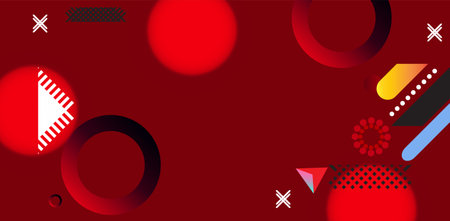 abstract graphic geometric elements. Modern abstract  shapes design. Vector illustrationのイラスト素材