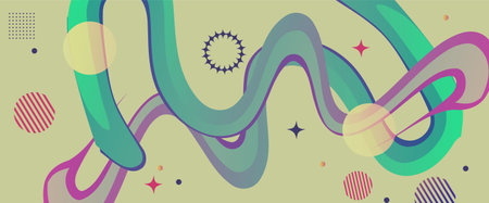 Abstract background with dynamic waves. Vector Illustration. Eps 10.のイラスト素材