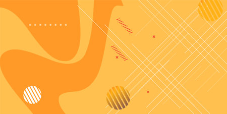 Abstract geometric shapes layout design template. Colorful Poster background modern art style. Design elements and shapes  can be used for backdrop, publication, flyer, advertisement,のイラスト素材