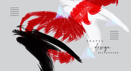 abstract graphic geometric elements. Modern abstract  shapes design. Vector illustrationのイラスト素材