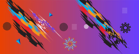 Abstract Geometric Shapes Background for Web Design ,Print, Presentation, banner , Flyer, magazine. designのイラスト素材