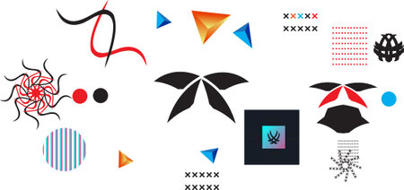 Abstract Geometric Shapes Background for Web Design ,Print, Presentation, banner , Flyer, magazine. designのイラスト素材