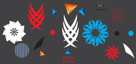 Abstract Geometric Shapes Background for Web Design ,Print, Presentation, banner , Flyer, magazine. designのイラスト素材