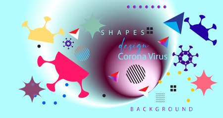 Coronavirus COVID-19 banner. Vector illustration.のイラスト素材