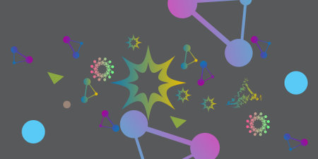 Molecule structure and communication. Scientific concept for your design. Vector illustration.