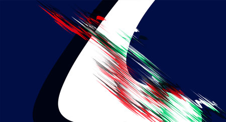 Abstract background with dynamic waves and lines. Vector illustration. Modern design.のイラスト素材