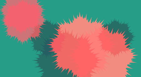 Abstract background with flowers in retro style. Vector illustration for your designのイラスト素材