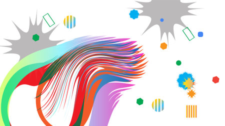 abstract colorful background, vector illustration, eps10, contains transparenciesのイラスト素材