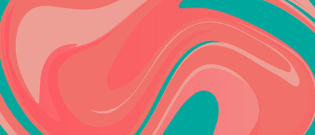 Colorful background of flowing fabric. Smooth and soft. Vector illustrationのイラスト素材