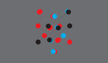 Molecule structure vector illustration. Molecule and communication icon.