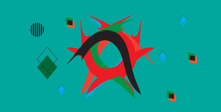 Abstract Geometric Shapes and symbol Background