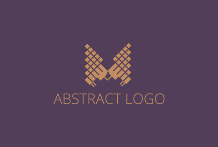 Abstract letter A logo icon design template elements. Initial letter A logoのイラスト素材