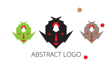 Vector illustration of a set of abstract logos, emblems, badges, labels and design elements.のイラスト素材