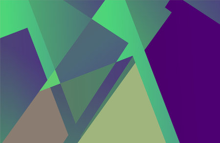 Abstract geometric background. Vector illustration. Green, purple and blue colors.のイラスト素材