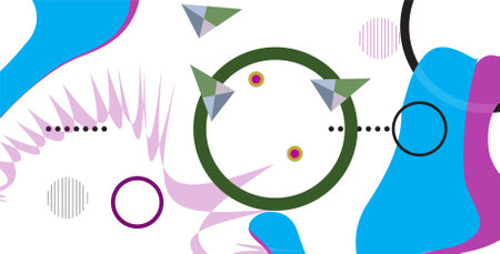 Abstract colorful background. Vector illustration for your design. Futuristic banner.のイラスト素材